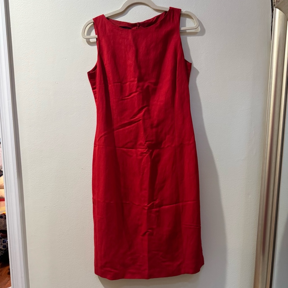 Vintage Liz Claiborne Red Sheath Dress